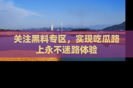 关注黑料专区，实现吃瓜路上永不迷路体验