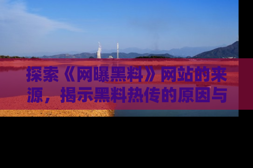 探索《网曝黑料》网站的来源,揭示黑料热传的原因与影响
