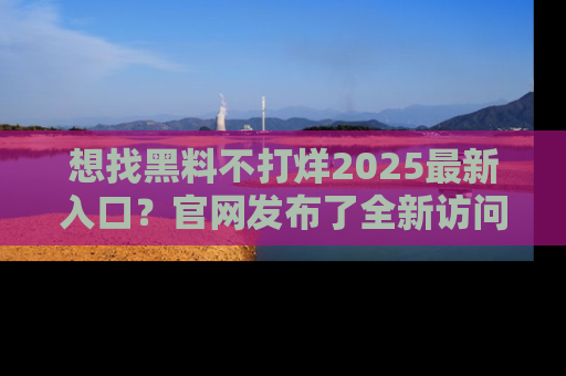 想找黑料不打烊2025最新入口？官网发布了全新访问指南！