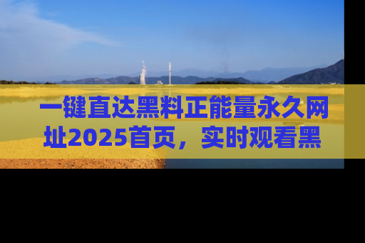 一键直达黑料正能量永久网址2025首页，实时观看黑料大汇总