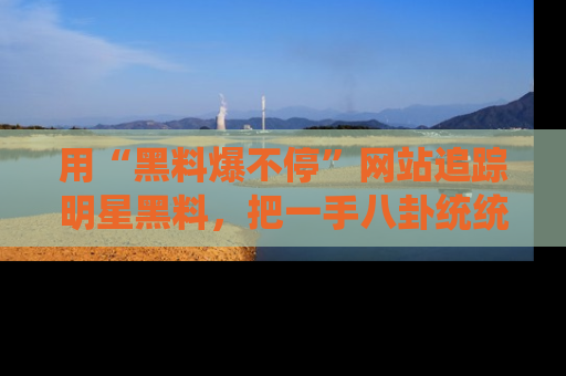 用“黑料爆不停”网站追踪明星黑料，把一手八卦统统收进你的后宫中！